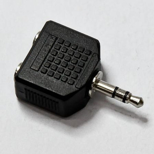 Adapter Plug 3.5 mm to 2 Female Stereo Headphone X 4u by High Tec Electronica 6