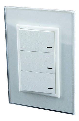 Jeluz White Crystal 3-Point Complete Light Switch Assembly 1