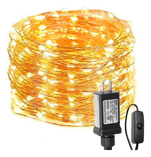 Lighting Ever Led String Lights, Copper Wire, Warm White, 65ft 0