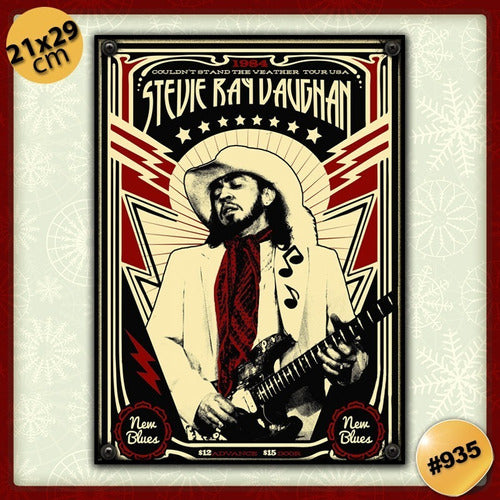 Generic Vintage Decorative Frame - Stevie Ray Vaughan 1