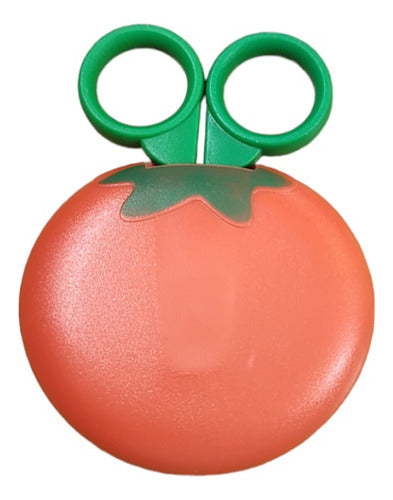 Magnetic Left-Handed Tomato-Shaped Scissors with Case 0