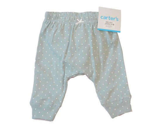 Carter's Pack of 2 Cotton Pants for Baby Girls 13