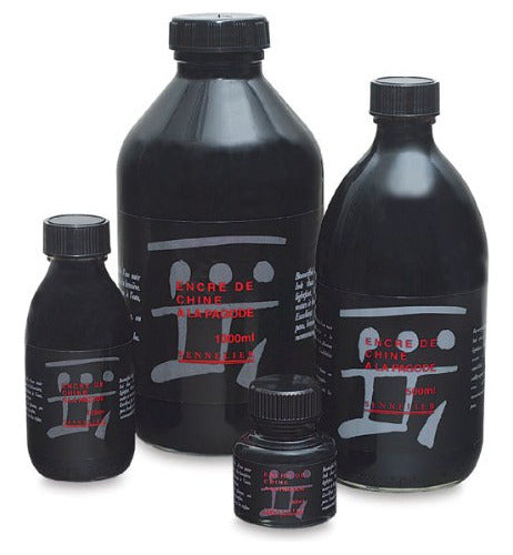 Tinta India Sennelier Ala Pagode Negro 500ml 1