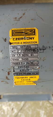 Motor A Inducción Czerweny Trifásico 2