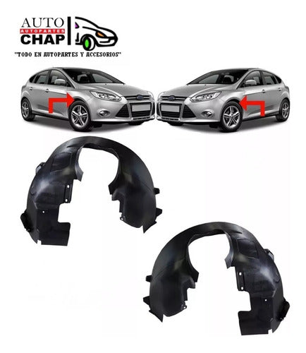 Juego Guardaplast Pasarueda Ford Focus 3 2013 2014 2015 2016 0