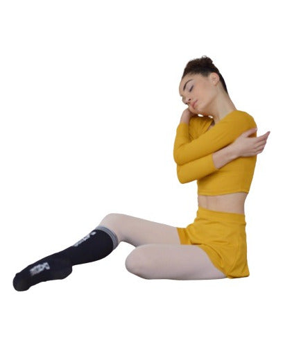 Ballet Dance Skirt Mustard Lycra Freedom 2