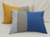 Set of 3 Striped Tussor Cushion Covers 50 x 70 5
