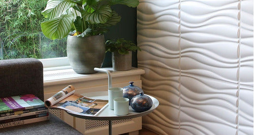 WallArt 3D Decorative Panels Model Waves 0