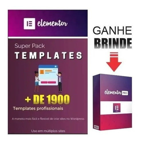 Pack +1900 Templates Wp Elementor Temas Envato + Brinde Pro 0