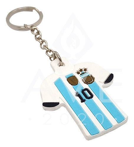 MALSU TENDENCIA Argentina T-Shirt Keychain - Messi Champion 1