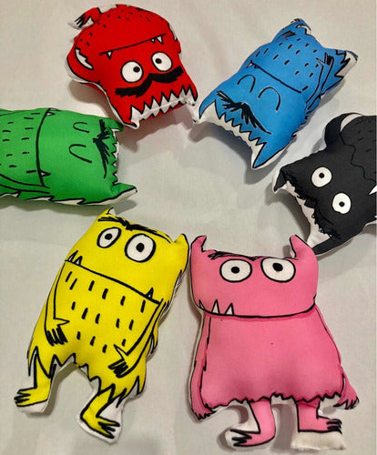 RegalosMotefi Colorful Monsters Attachment Toys - 25 cm x 6 1