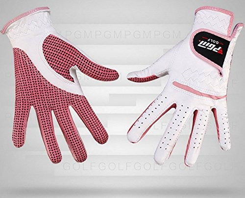 Guantes Golf Lujo Mujer Ambas Manos Cuero Cabretta Talla L 1