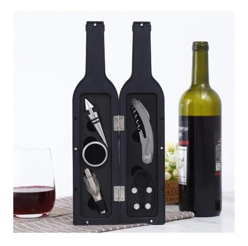 Set 5 Accesorios De Vino Estuche En Forma De Botella 5