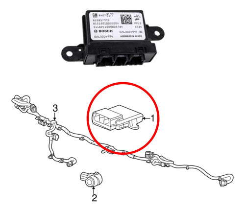 Modulo Sensor Estac. S10 17/ Chevrolet  Original 2