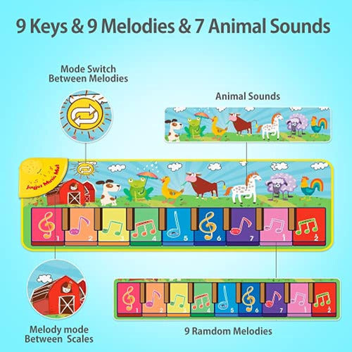 Joyjoz - Tapetes Musicales Para Bebés Con 25 Sonidos Musical 1