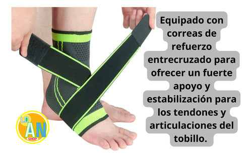 2 Adjustable Compression Ankle Braces Support Sprains Injuries 1