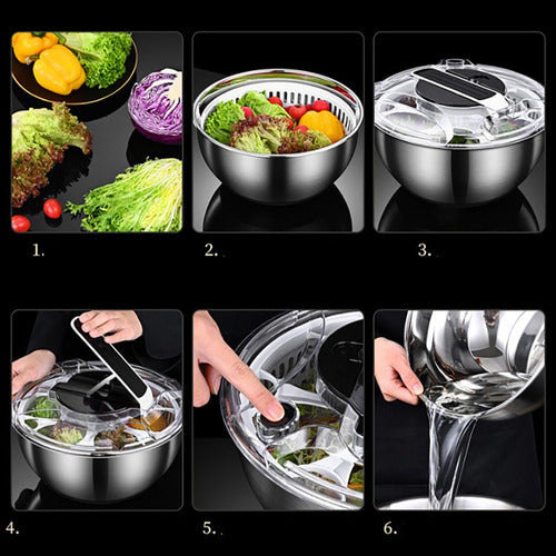 Secador De Frutas Vegetais Salad Spinner Alface Spinner Stor 4