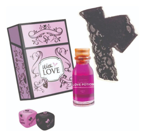 Sexitive Kit Lubricante Intimo + Dados + Lazo Kit Para Parejas 0