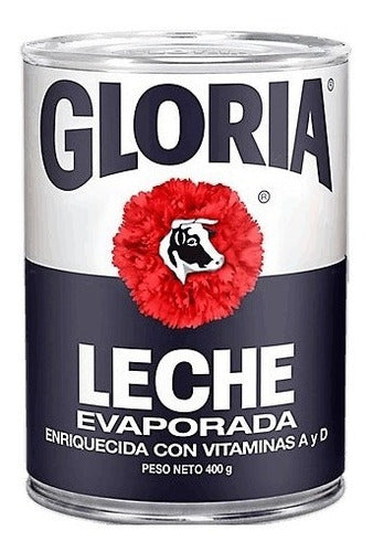 Leche Evaporada Gloria 400g X 5 Und Importado Peru 1