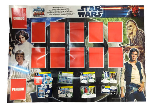 Topps Mazo 24 Cartas Star Wars Coleccionables + Tablero De Juego 3