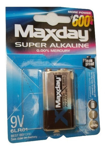 Batería Maxday 9v Superalcalina Rinde 600% Excelente Calidad 0