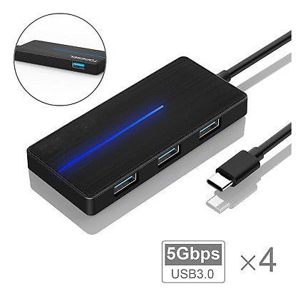 Usb De 4 Puertos Usb 3.0 Hub Splitter Adaptador Ultra Veloci 1