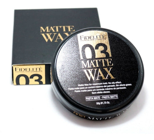 Matte Wax Fidelité Modelado 03 - Matte Hair Pomade 50gr 1
