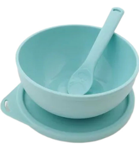 Tatoon - Bowl With Lid and Silicone Spoon 0