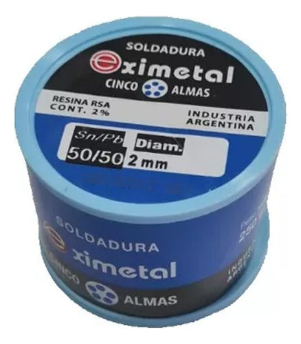 Estaño Eximetal Rollo Ø2mm 50/50 1kg 0