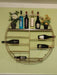 Iron Wd Wall Wine Rack 30×80×30 Cm with Pine 3