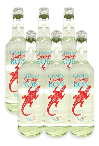 Cayman Cóctel De Ron Sauvage Frutilla Y Vainilla 750ml X6u 0