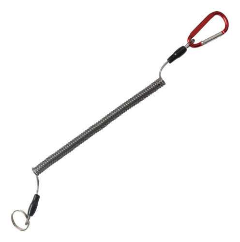 Caster Retractable Extensible Steel Cable Fishing 25 to 105cm 0