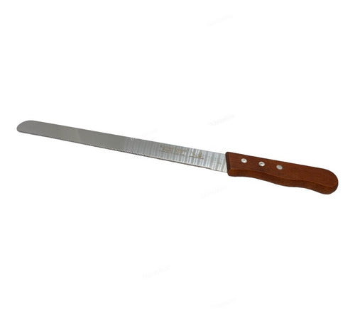 Frenzy Deco Cuchillo Dentado Serrucho Reposteria Pan Acero Inoxidab 43cm 3