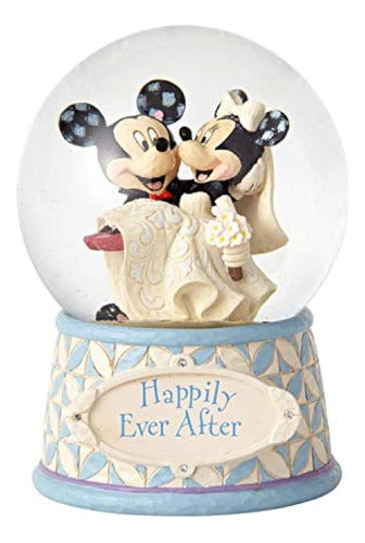 Enesco Disney Tradiciones Mickey Y Minnie Boda Bola De Agua 2