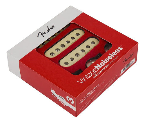 Fender Vintage Noiseless Stratocaster Pickups Set White, 3 P 0