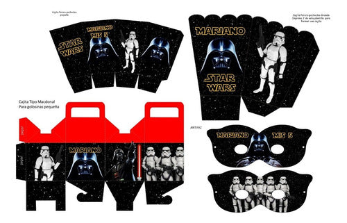 Kit Imprimible Candy Bar Darth Vader El Mas Completo 3