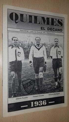 Historia Quilmes A.c. El Decano Fasciculo N°6 Diario El Sol 0