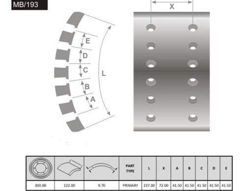 Fras-le Brake Tape for Mercedes Benz 710 709 814 914 Kitx4 1