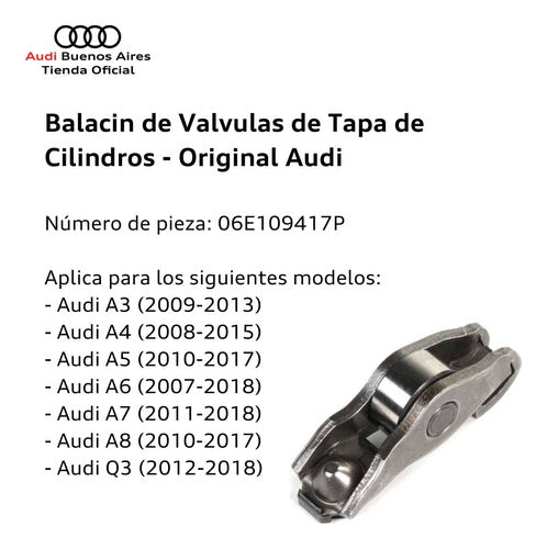 Audi 06E109417P Cylinder Head Valve Rocker Arm 1