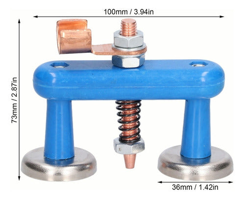 Ímã Soldagem Terra Ic Suporte Azul Robusto Durável Fu K 6