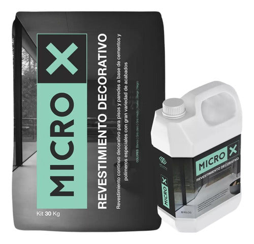 Microcemento Micro-x Base Blanca Neutra Entintable  X 29.4kg 0