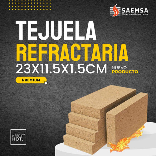 Tejuelas Refractarias Parrilla 30 Unidades 1.5cm Industrial 1