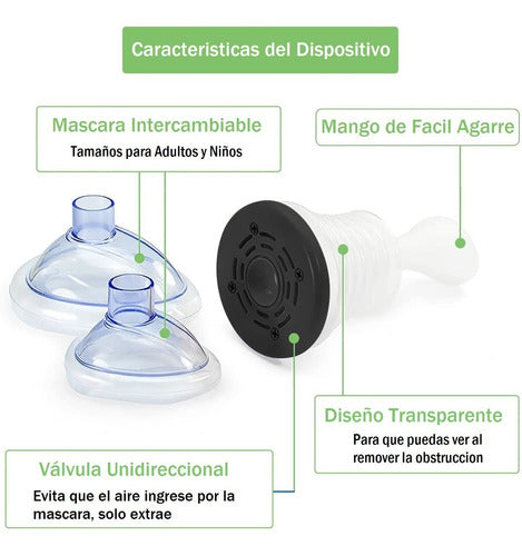 Dispositivo Anti Asfixia Infantil Niños Adultos Kit Hogar 1