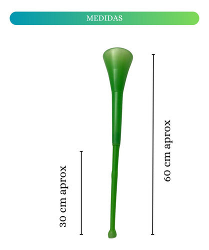 Vuvuzela Corneta Fluo X 4 Carnaval Varios Colores Cancha 1