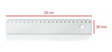 One Express 50 Plastic Rulers Color 20 X 3.8 Cm Without Print 1