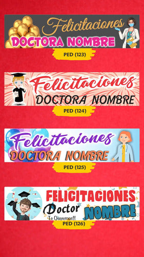 Recibimiento Doctor, Enfermeros, Medico Pasacalles - Banners 2