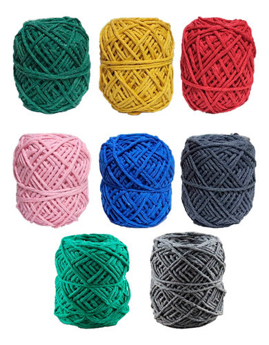 Cotton Macrame Yarn Ball 8/20 30 Meters Various Colors 10