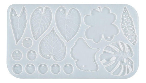 Epoxy Resin Kit + Silicone Mold Leaves, Charms 2