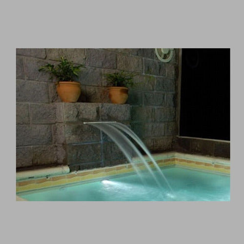 Cascada Para Piscina Lámina De Agua 40 Cm Ancho Vulcano 1