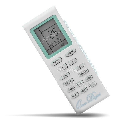 Queen Digital Remote Control for Air Conditioner - Nex Cardiff YB1F 0